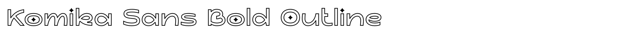 Komika Sans Bold Outline image
